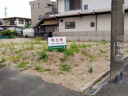 知多市八幡小根　住宅用地